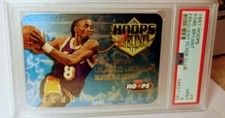 1997 NBA Hoops Frequent Flyer Club #9 Los Angeles Lakers Kobe Bryant PSA Mint 9