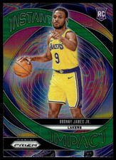 2024-25 Panini Prizm GREEN PRIZM / Bronny James Jr. ROOKIE INSERT