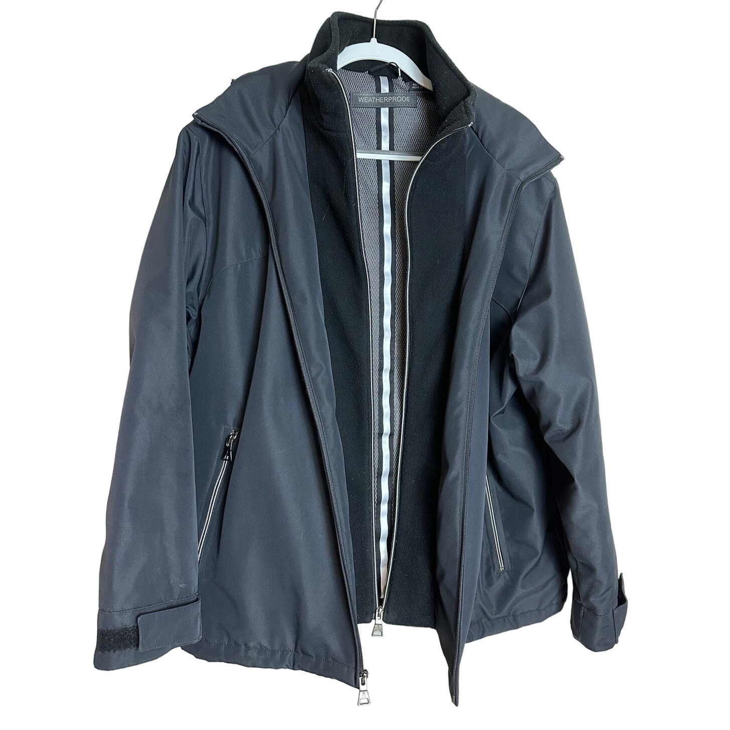 Weatherproof Jacket Men Extra Large Black Double … - image 4