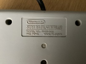 Super  Nintendo NES, (PAL) Controller,SNSP 005, Pat Pend, Japan