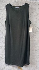Dark green sleeveless dress 1990s Size L