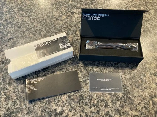 PORSCHE DESIGN  LIGHTLY USED TWISTED BLACK P'3140  SHAKE PEN IN ORIGINAL BOX!