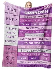Grandma Gifts from Grandkids, Mothers Day Birthday Gift for Grandma Soft