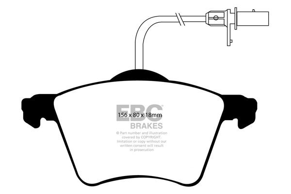 EBC DP1368 BRAKE PAD SET DISC BRAKE Front