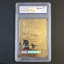 2004 Merrick Mint Sculptured Gold Alex Rodriguez Yankees #13 Silver Holo WCG 10