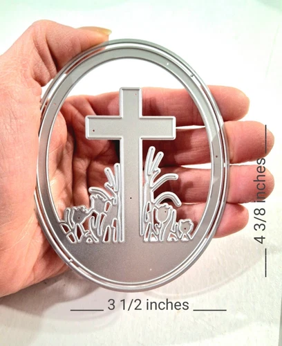 Easter Cross Set of 2 Metal Cutting Dies Scrapbooking Card Making Supplies - Picture 1 of 7