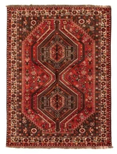 Traditional Vintage Hand-Knotted Area Rug 5'0" x 6'9" Oriental Wool Carpet