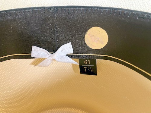 MINT Genuine STETSON Shantung PANAMA Straw HAT Size 7-5/8" CASE Fedora MCKENZIE - Picture 7 of 11