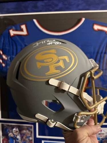 San Francisco 49ers Jerry Rice Full Size Autographed Replica Helmet FanaticsCOA