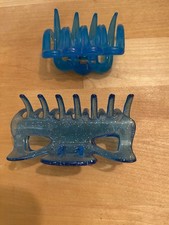 French Classic 2 Medium Celluloid Covered Spring Hair Claw Clip dark