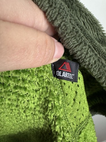 Vtg Patagonia Regulator R4 Polartec High Pile Fleece Jacket M USA Zip Green - Picture 10 of 12