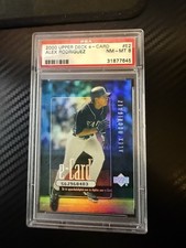 Upper Deck 2000 E-Card Alex Rodriguez #E2 Insert Seattle Mariners PSA 8