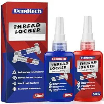 Thread Lock, Medium and High Strength, for Nuts Bolts FastenersMedium-High-100ml