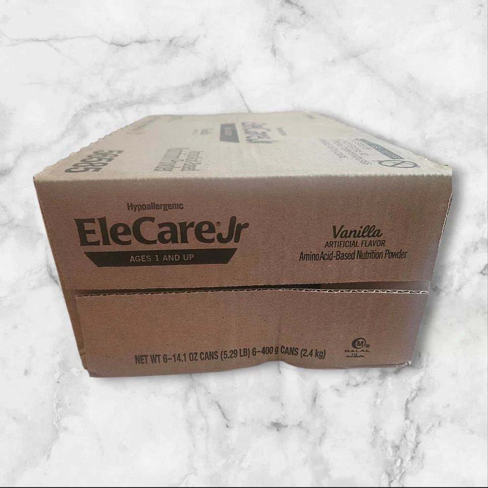 EleCare Jr Vainilla Original Formula 6Can Case 14.1oz Aminoácido Polvo Exp 11/26 Foto 4 de 4