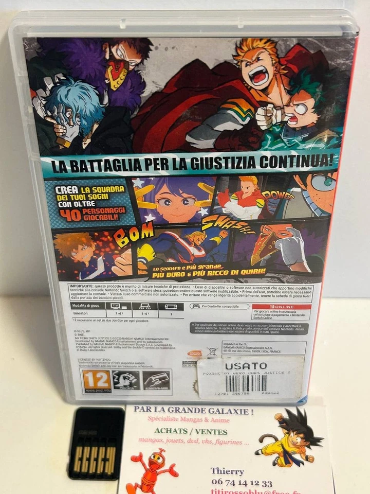 Jeu Vidéo Nintendo Switch My Hero One's Justice 2 Bandaï Namco Academia VF Eur - Photo 2/3