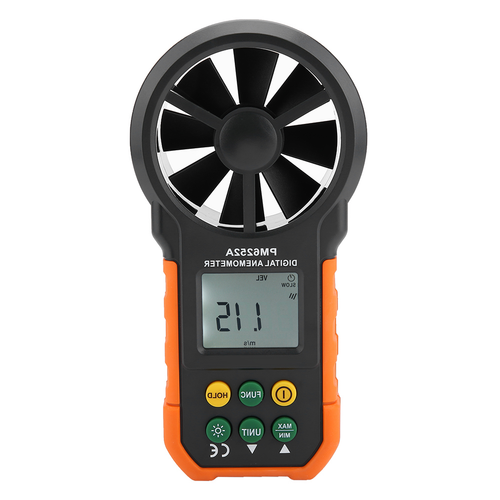 PEAKMETER PM6252A Anemómetro Digital portátil LCD electrónico de velocidad del viento medidor de