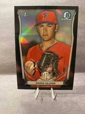 2014  Bowman Chrome 1st-Chris Oliver #CDP106 Black Refractor /75 Phillies