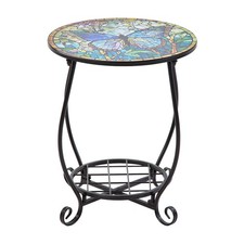 European Style Outdoor Garden Round Mosaic Iron Table Patio Yard Furniture