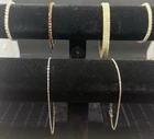 Costume Vintage Jewelry Bracelets Lot Of 6 Gemstone, Silver, & Gold Tones