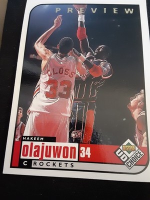 1998-99 Upper Deck UD Choice Preview - Hakeem Olajuwon #51