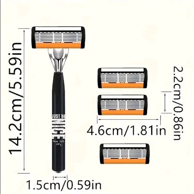 Barbeador Premium 6 Lâminas 2H Masculino/Senhoras - Cabo Ergonômico com 36 LEGÓCIOS RECARREGÁVEIS! - Imagem 2 de 3