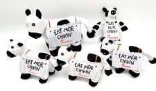 Chick-fil-A Cow Stuffed Plush Toy Eat Mor Chikin LOT OF 5 - 4.5" to 6"