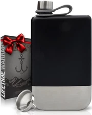 Hip Flask for Liquor - 304 Stainless Steel - Leakproof and Rustproof Drinking...