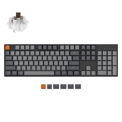 Keychron K10 Full Size 104 Keys Bluetooth Super Brown Switch 
