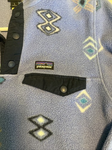 Vintage Patagonia Kids Large 12 Synchilla T Snap Fleece Aztec Multicolor GUC - Picture 5 of 13