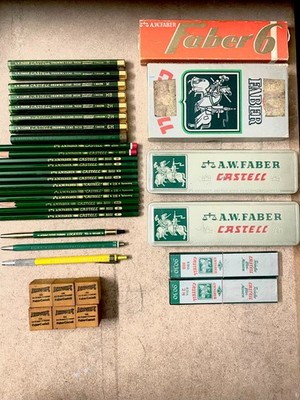 AW FABER Lot of Lead Holders Mechanical Clutch Wood Pencils 9800SG TK9400 6803