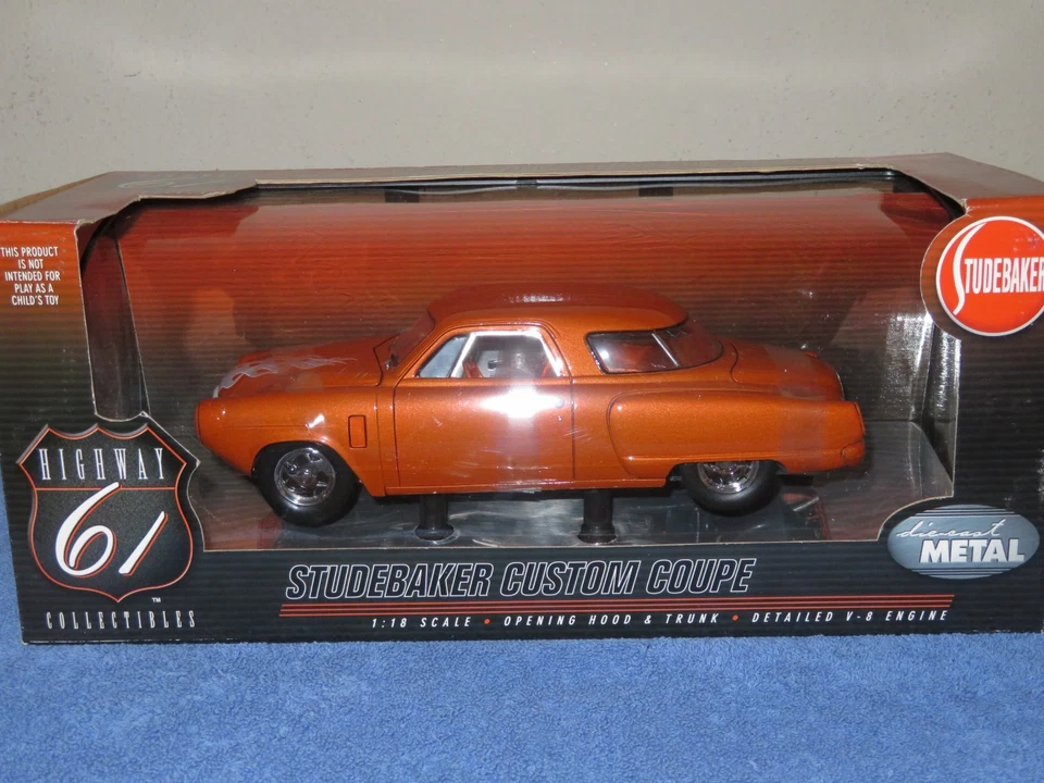 1950-е STUDEBAKER СПЕЦИАЛЬНОЕ КУПЕ 1:18 ШОССЕ 61 ОТКРЫВАЮЩИЙСЯ КАПОТ ДВЕРИ БАГАЖНИК - Изображение 3 из 4