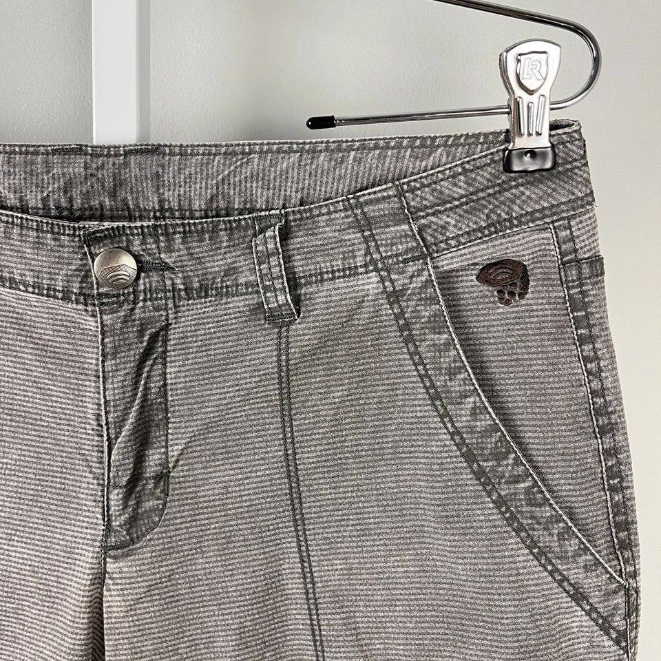 Pantalones cargo Mountain Hardwear grises para mujer talla 6 x 34 sutiles a cuadros al aire libre Foto 3 de 4