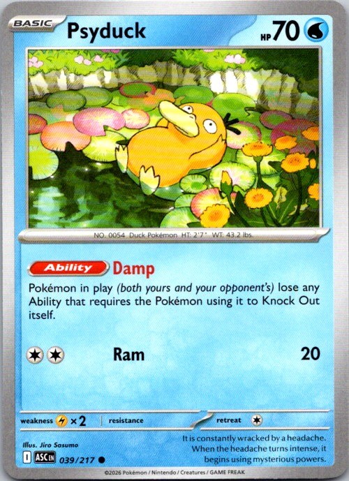 Psyduck 039/217 Common Ascended Heroes Pokemon Near Mint