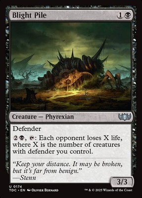 MTG Magic the Gathering Blight Pile (174/478) Tarkir Dragonstorm Commander LP