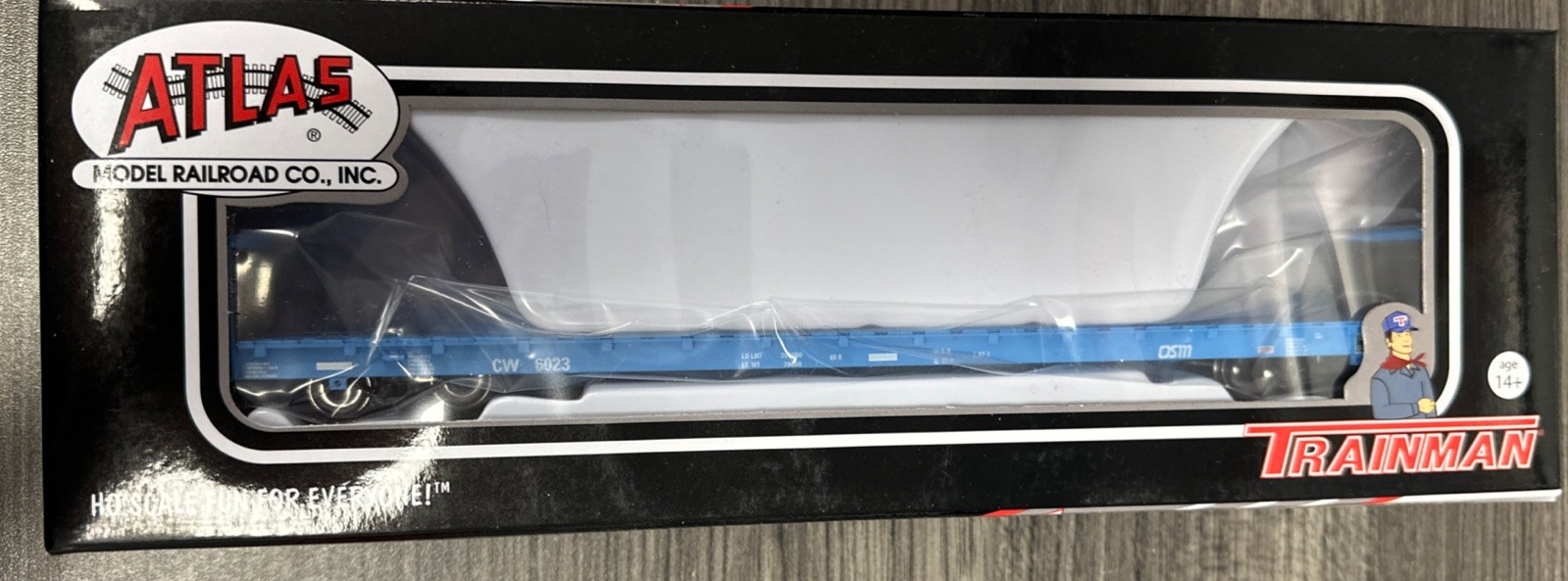 ATLAS HO RTR #20006460 Short Bulkhead Flat Car Colorado & Wyoming   NIB CC