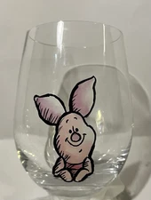 JoyJolt Disney Winnie The Pooh Drink Glasse Wine Glass Piglet