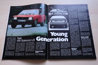 Rallye Racing 09/1974 VW Scirocco LS mit 85PS im TEST auf 4 Seiten
