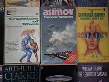 Job Lot Bundle of 47 Science Fiction Books Vintage Sci-Fi Verne Herbert Asimov