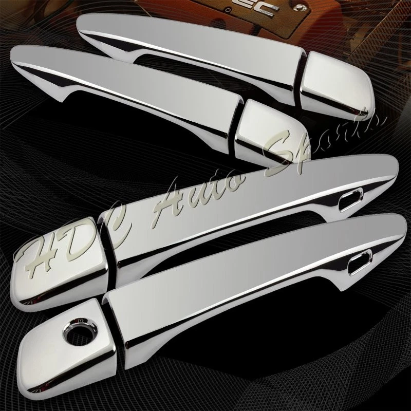 FAZORA 8Pcs ABS Chrome Door Handle Cover Trim Compatible