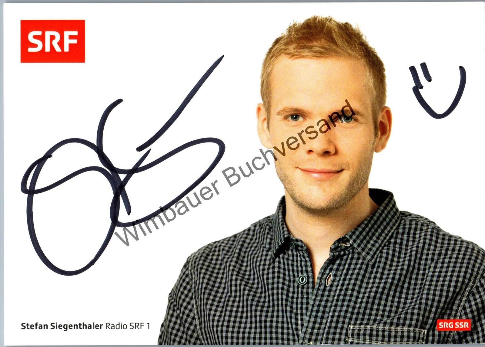Original Autogramm Stefan Siegenthaler SRF /// Autograph signiert signed signee