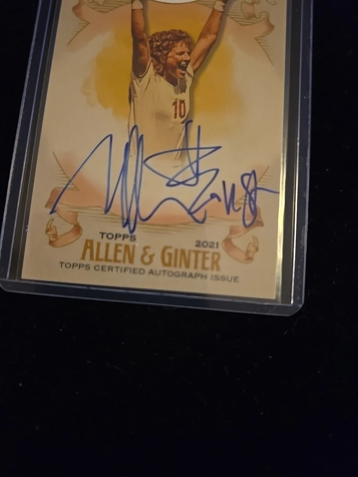 Michelle Akers 2021 Topps Allen & Ginter #221 Signed Card FSA-MKA - Image 3 of 3