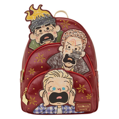 Loungefly Home Alone   Triple Pocket Mid-Size Backpack