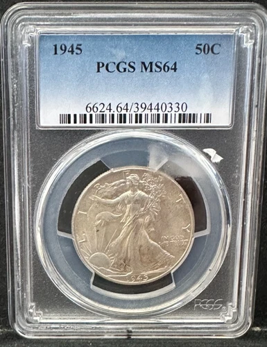 1945 Walking Liberty Half Dollar PCGS MS-64