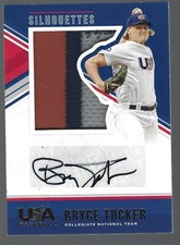 2018 USA Stars & Stripes Material Signatures Prime #3 Bryce Tucker 2/25 