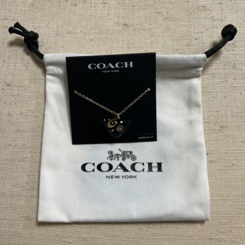 Collana Coach donna con ciondolo cuore firmata NUOVA - Foto 2 di 8