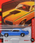 Johnny Lightning Classic Gold Blue 1970 Mercury Cougar Eliminator 1:64 Scale Car