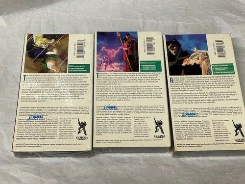 Record of Lodoss War volumes 4-6 (3) VHS Subtitled Anime Brand New - Imagen 2 de 2