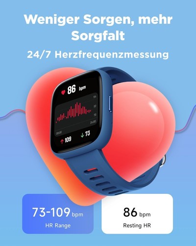 Kinder Smartwatch Fitness Uhr 1,8" Touchscreen - Bild 7 von 10