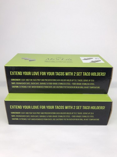 Multi-Use Stainless Steel Taco Holders 2 Pieces Each (4 Total) - Bild 6 von 11