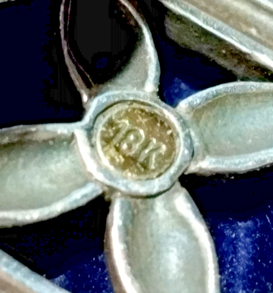 Brazalete brazalete de plata esterlina de oro de 18 quilates de diseñador John Hardy Kawung Foto 3 de 4